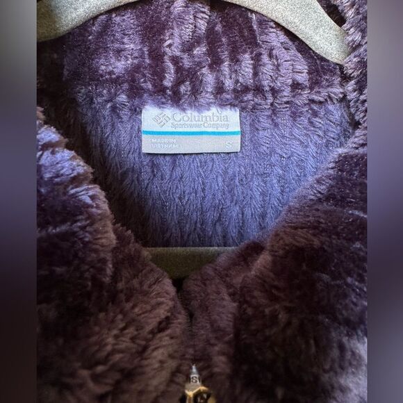 Columbia Plush Fleece Blue Vest – Size Small - Picture 2 of 7